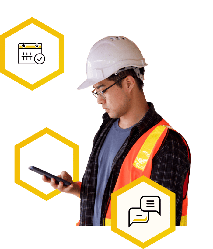 Construction Worker using TextHive